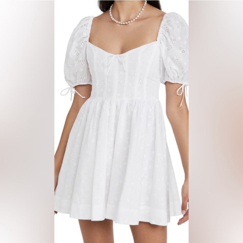 For Love And Lemons White Mini Dress